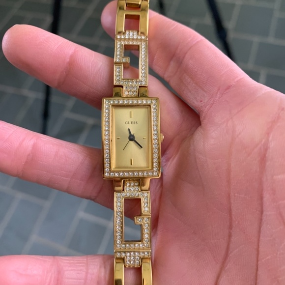 Authentic Guess Gold Tone Embellished Watch main image 4